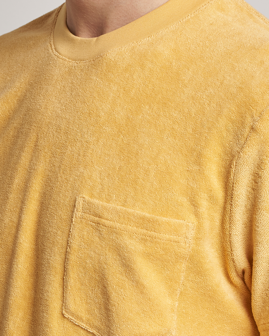 Heren | T-shirts | Bread & Boxers | Terry Crew Neck T-Shirt Sahara Sun