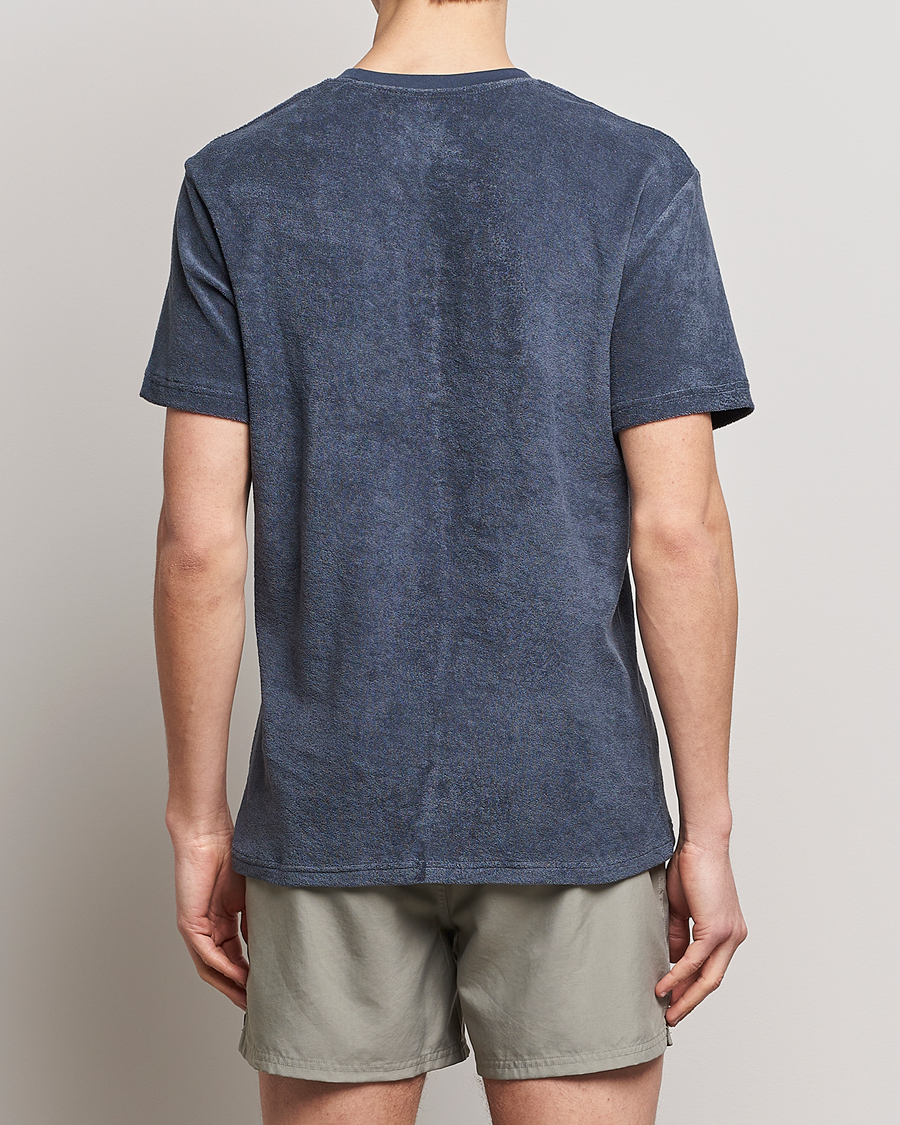 Heren | T-shirts | Bread & Boxers | Terry Crew Neck T-Shirt Smoky Blue
