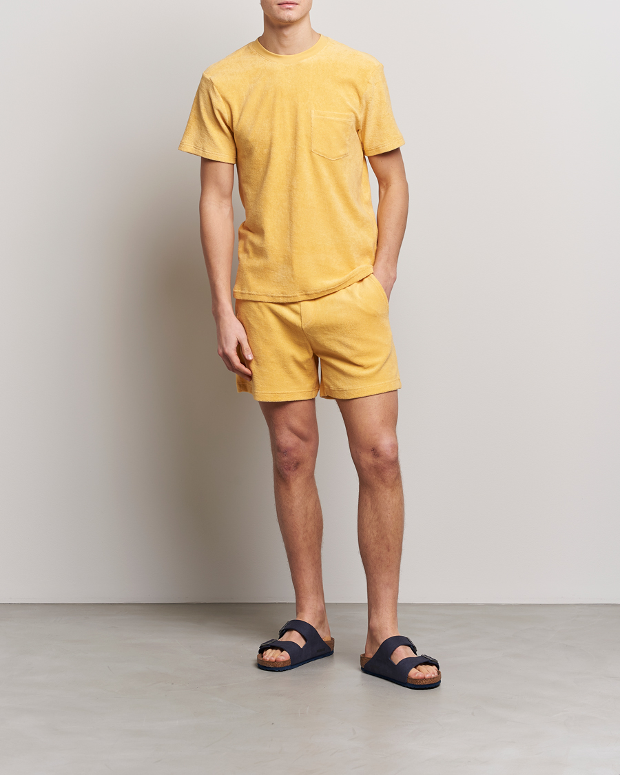 Heren | Korte broek | Bread & Boxers | Terry Drawstring Shorts Sahara Sun