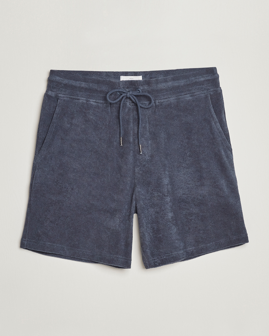 Heren | Korte broek | Bread & Boxers | Terry Drawstring Shorts Smoky Blue