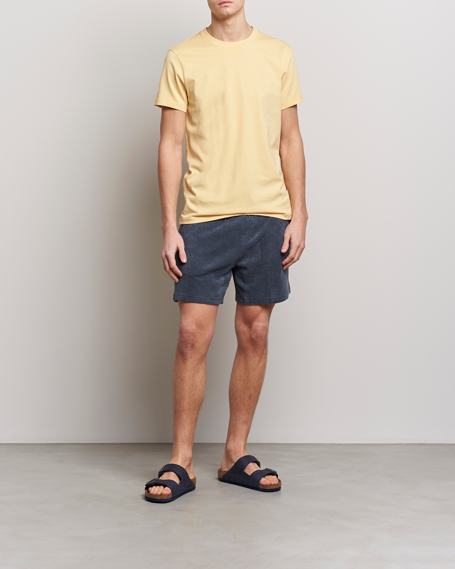 Heren | Korte broek | Bread & Boxers | Terry Drawstring Shorts Smoky Blue