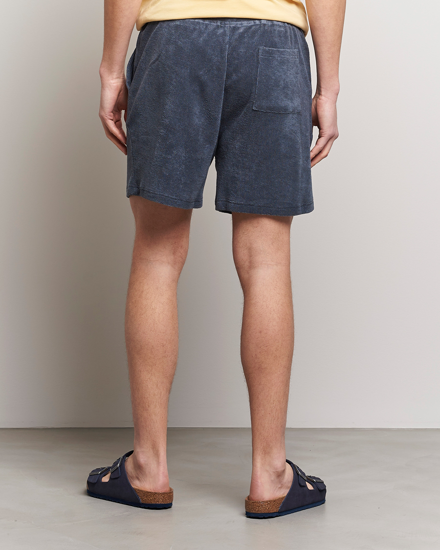 Heren | Korte broek | Bread & Boxers | Terry Drawstring Shorts Smoky Blue
