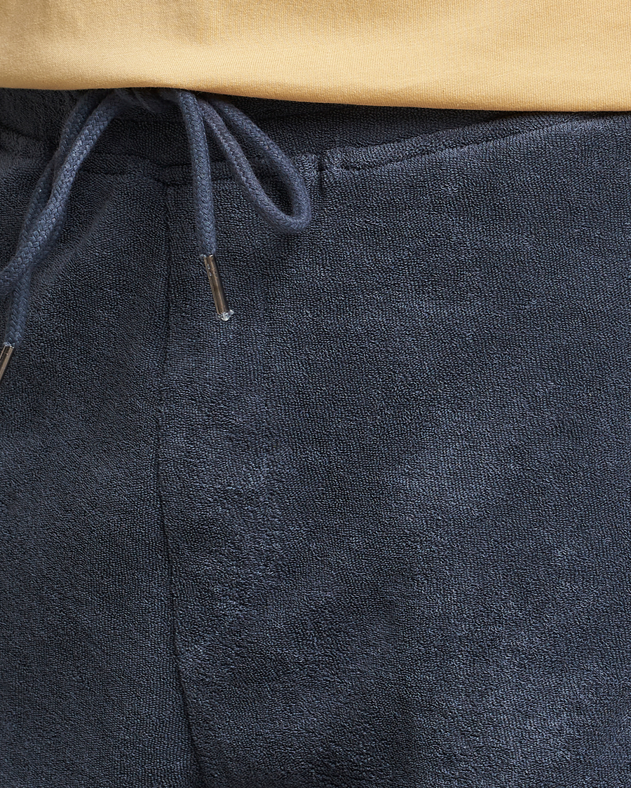 Heren | Korte broek | Bread & Boxers | Terry Drawstring Shorts Smoky Blue
