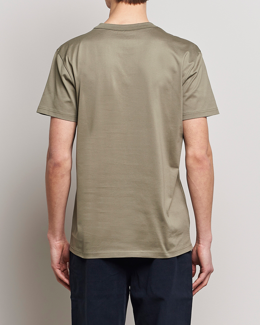 Heren | T-shirts | Bread & Boxers | Heavy Pima Cotton Crew Neck T-Shirt Sage Green