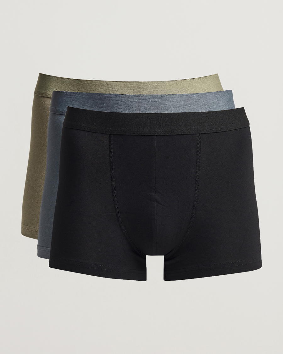 Heren | Ondergoed | Bread & Boxers | 3-Pack Boxer Brief Blue/Green/Black