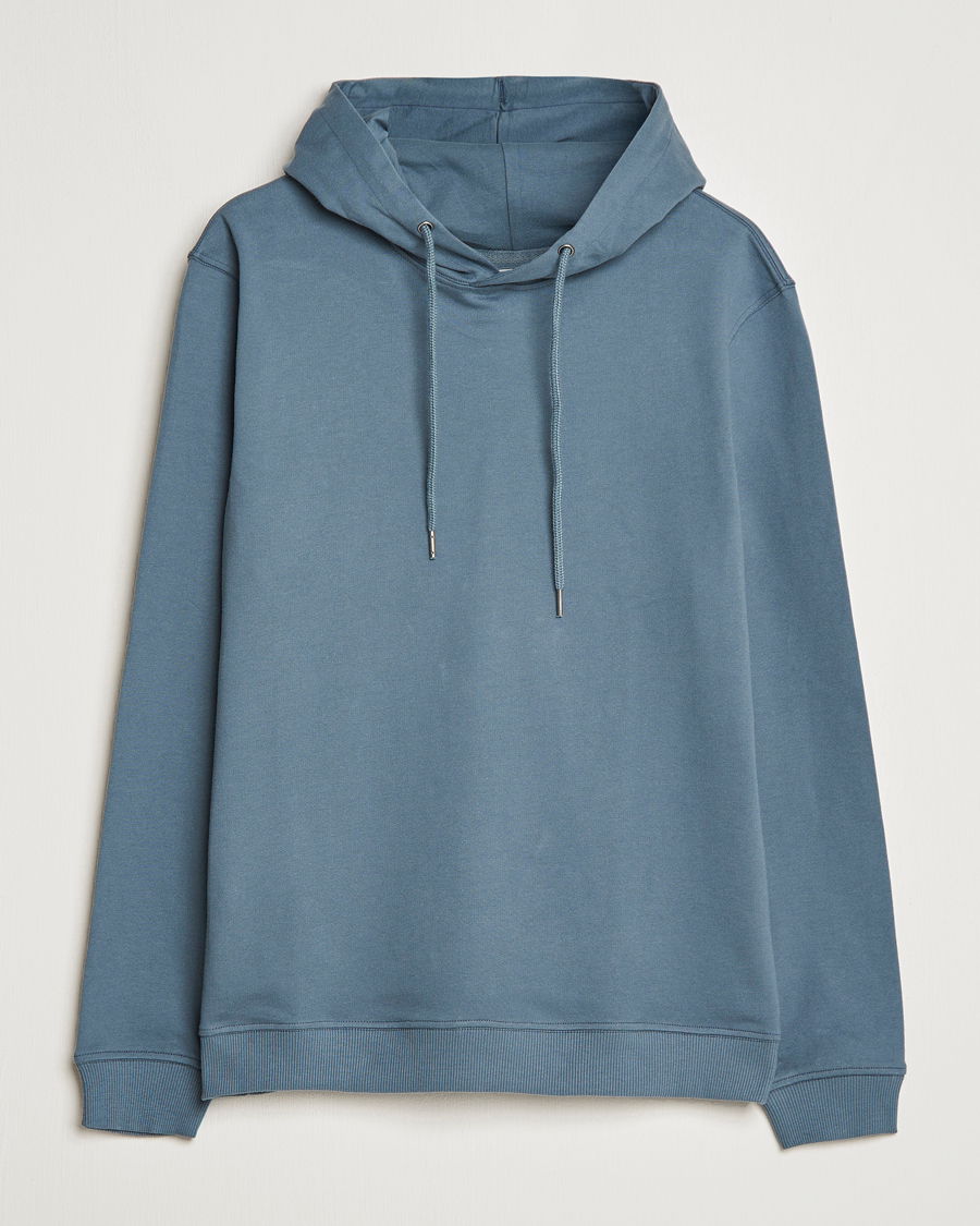 Heren | Truien | Bread & Boxers | Loungwear Hoodie Smoky Blue