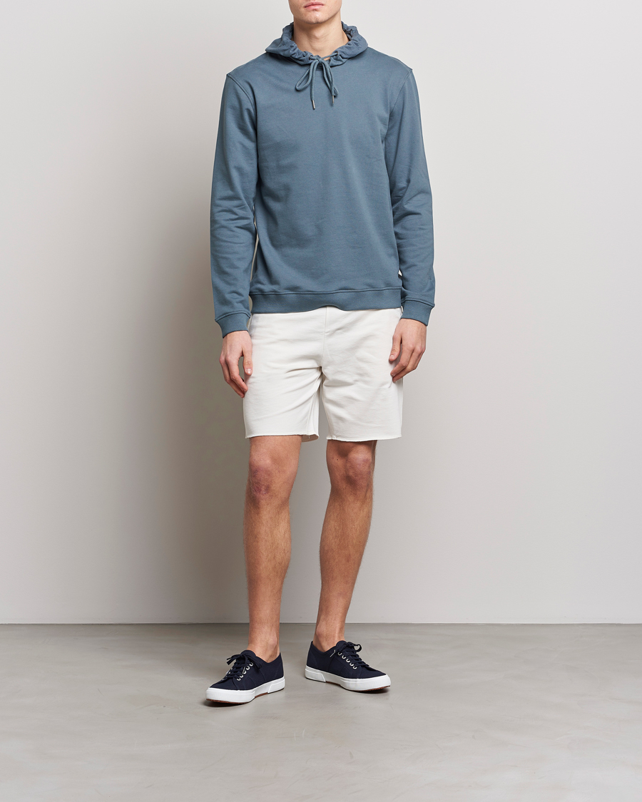 Heren | Truien | Bread & Boxers | Loungwear Hoodie Smoky Blue