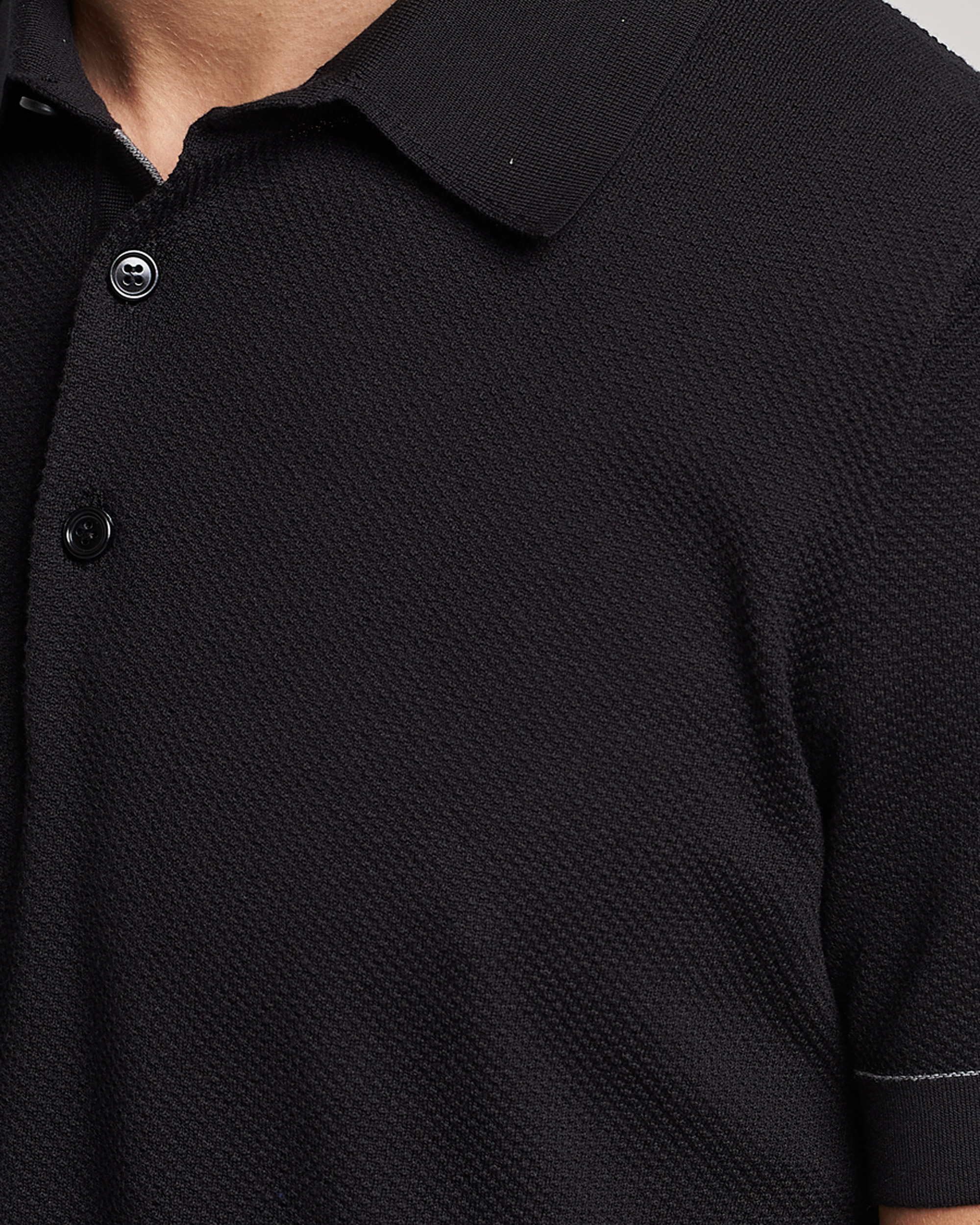 Heren | Truien | Brioni | Sea Island Knit Polo Black