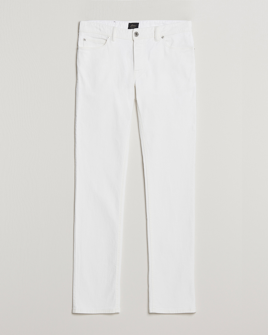 Heren | Broeken | Brioni | Slim Fit 5-Pocket Pants White