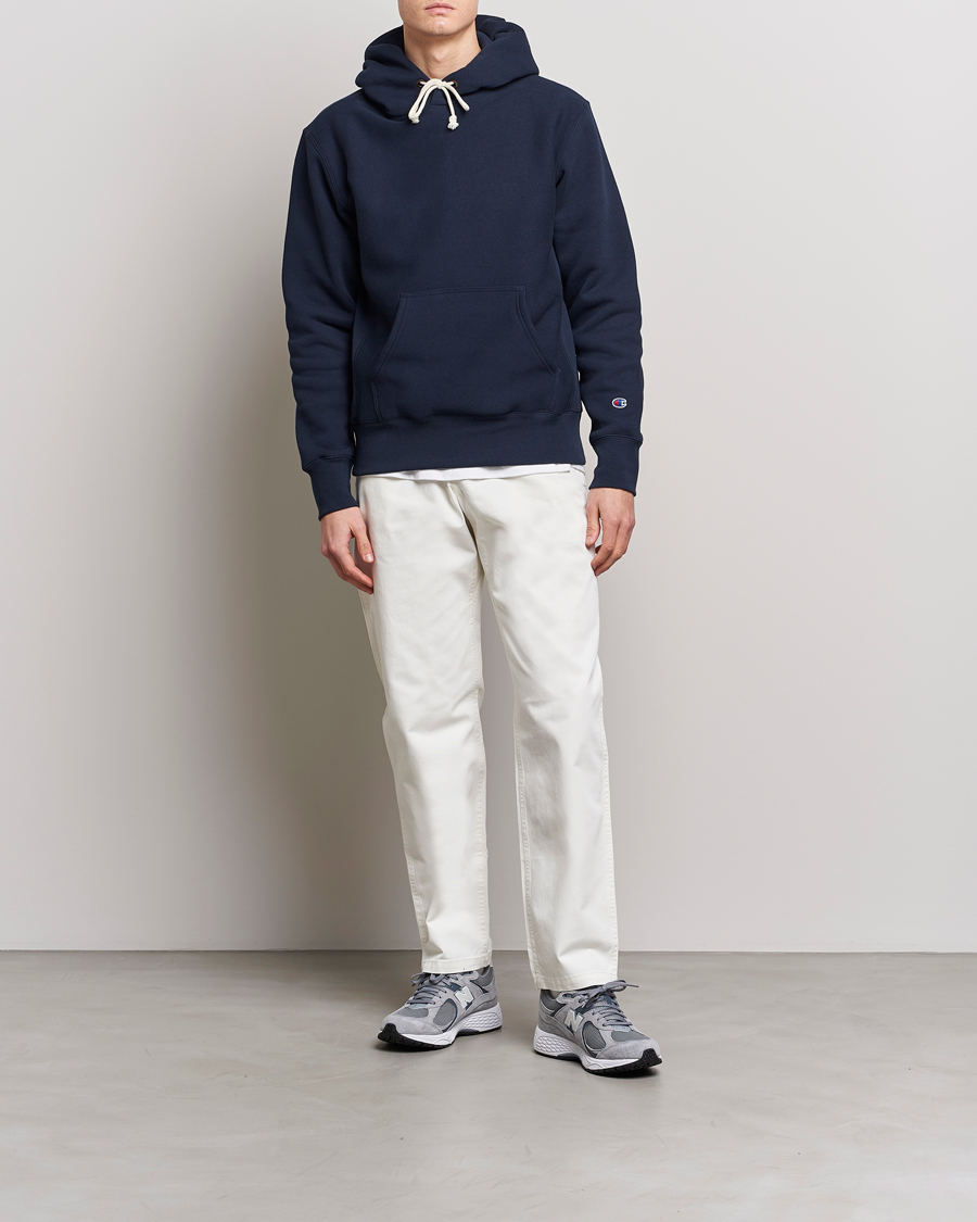 Heren | Truien | Champion | Reverse Weave Soft Fleece Hood Navy