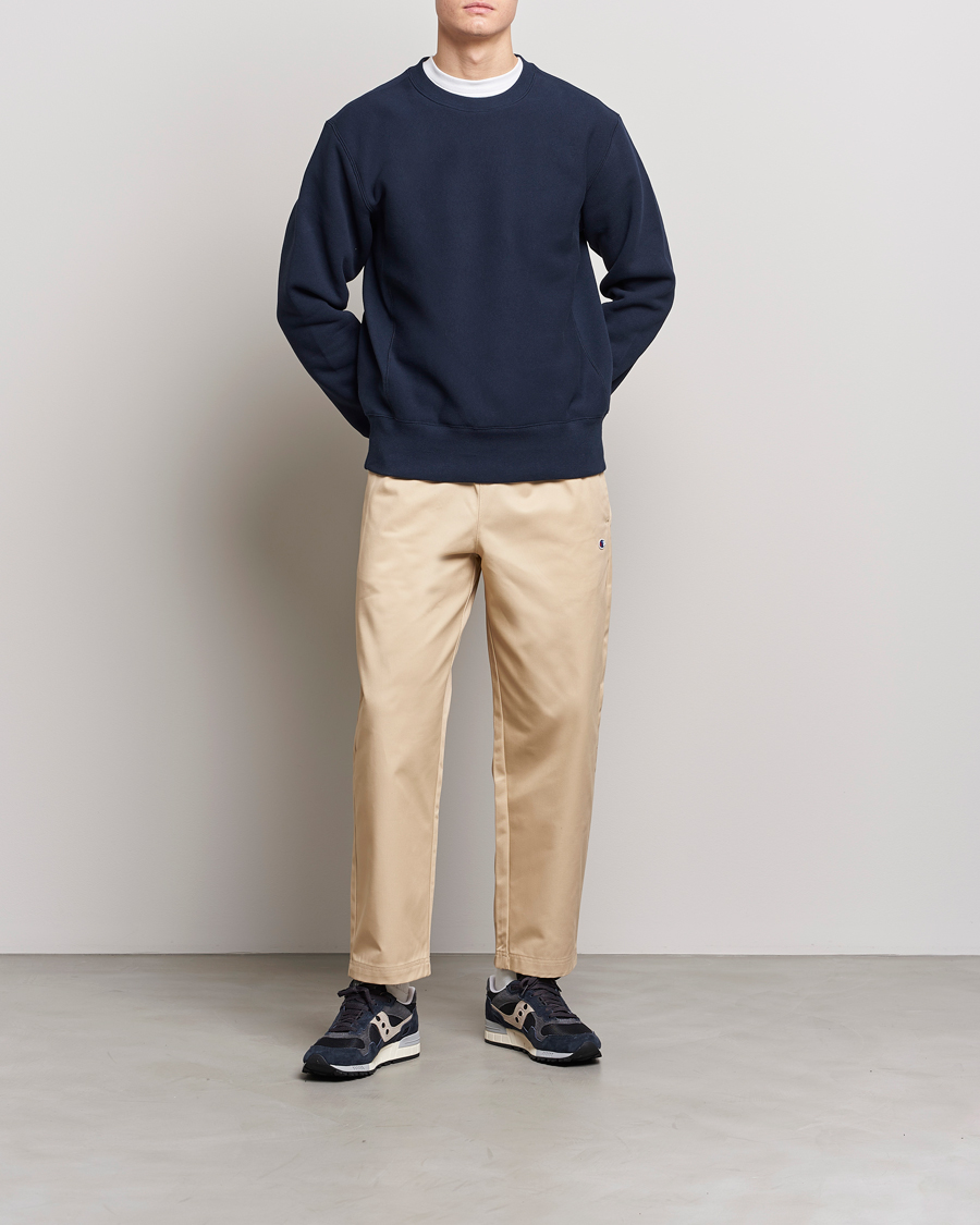 Heren | Truien | Champion | Reverse Weave Soft Fleece Sweatshirt Navy