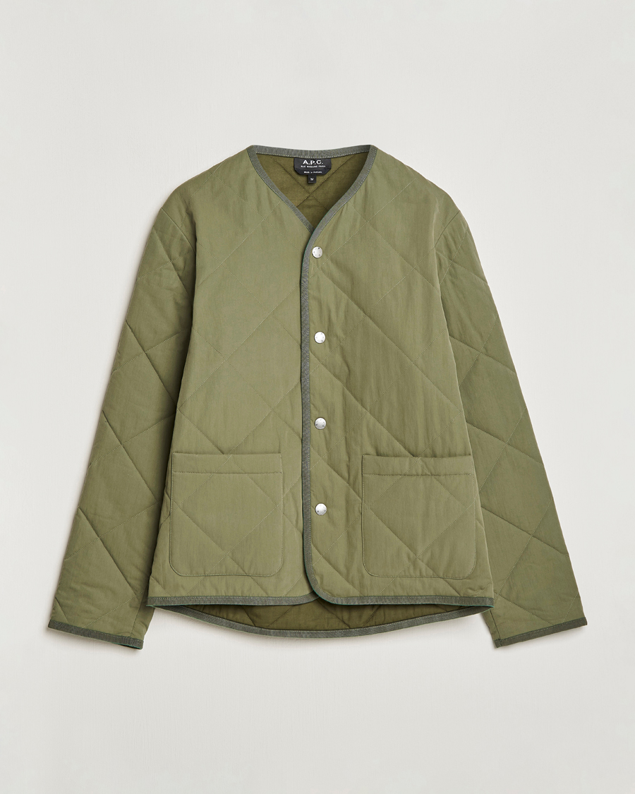 Heren | Jassen | A.P.C. | Julien Quilted Jacket Olive