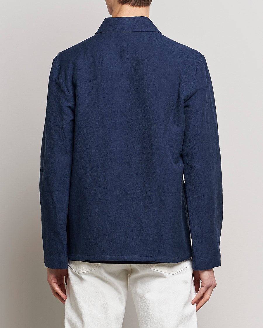 Heren | Jassen | A.P.C. | Kerlouan Linen Chore Jacket Navy