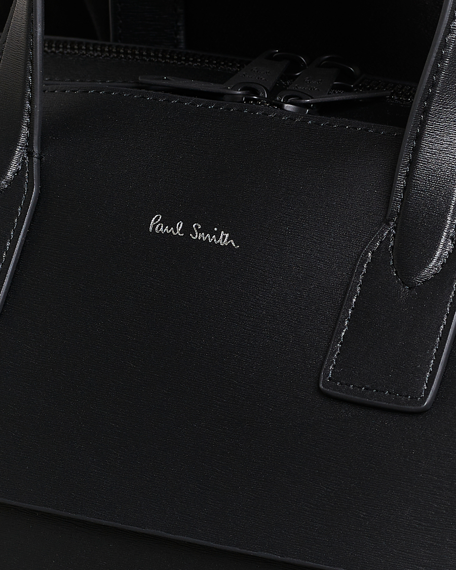 Heren | Paul Smith Leather Double Zip Shoulder Bag Black | Paul Smith | Leather Double Zip Shoulder Bag Black