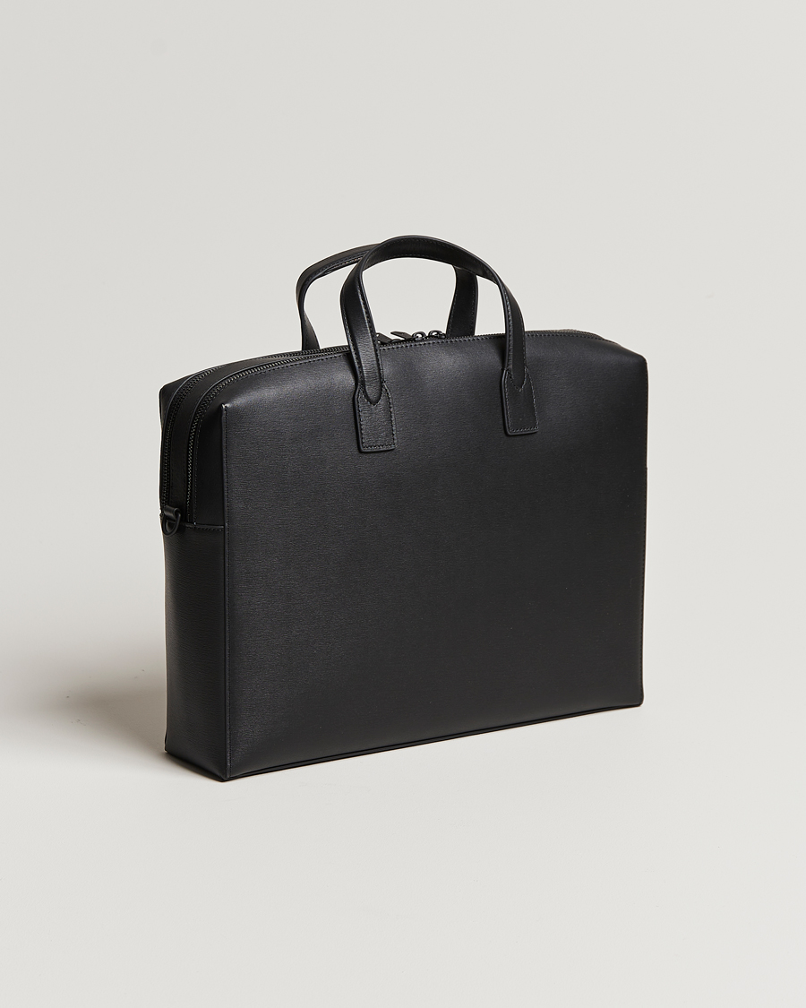 Heren | Paul Smith Leather Double Zip Shoulder Bag Black | Paul Smith | Leather Double Zip Shoulder Bag Black