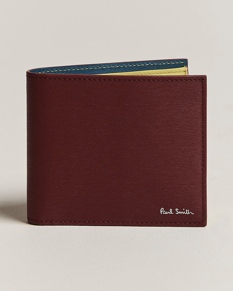 Heren | Paul Smith Color Leather Wallet Wine Red | Paul Smith | Color Leather Wallet Wine Red