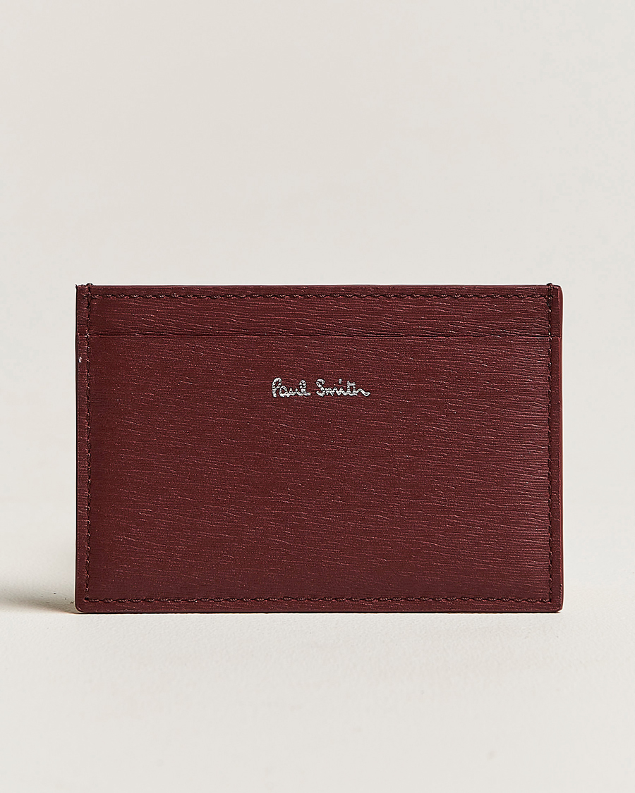 Heren | Paul Smith Color Leather Cardholder Wine Red | Paul Smith | Color Leather Cardholder Wine Red