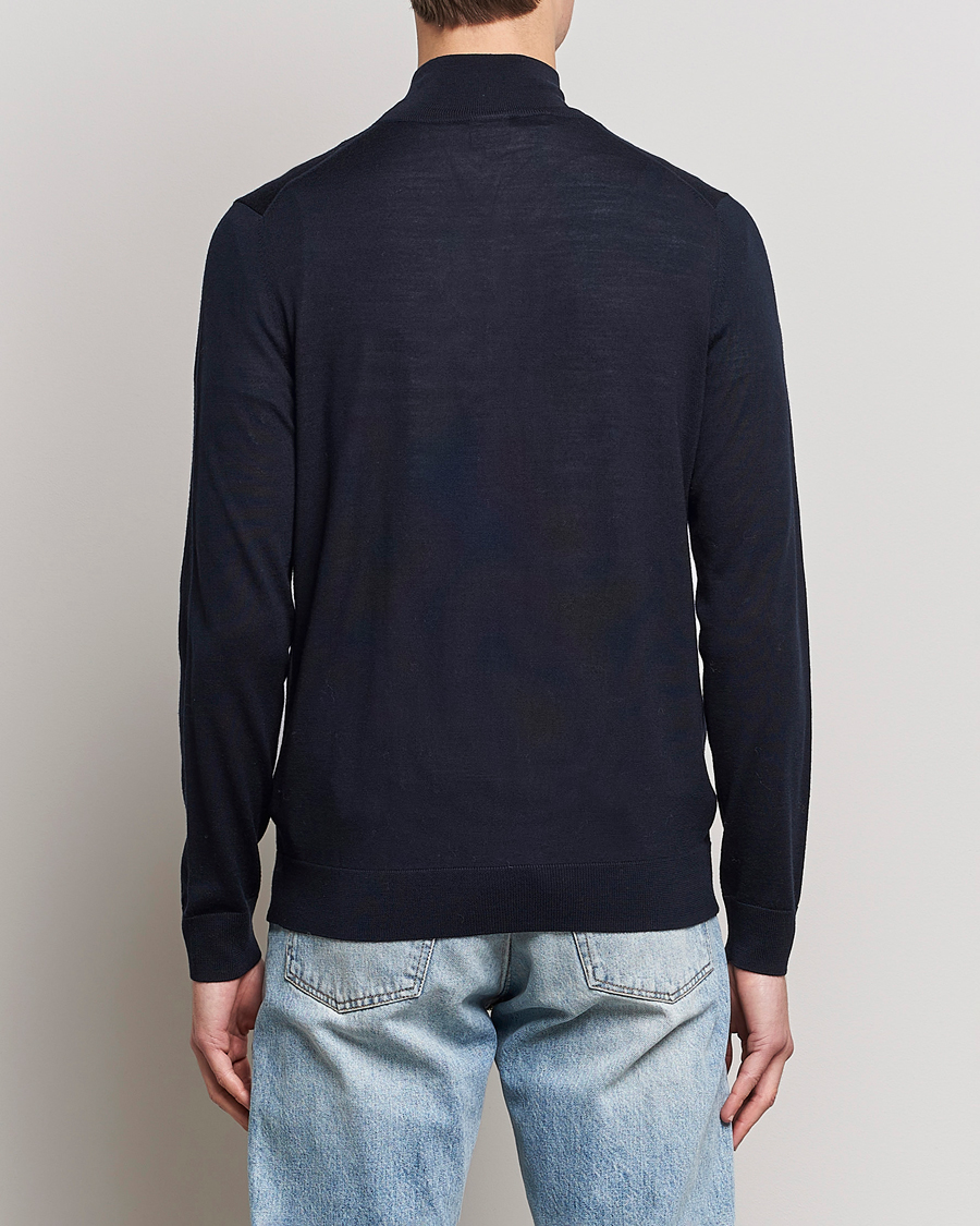 Heren | Truien | Paul Smith | Full Zip Stripe Wool Cardigan Navy