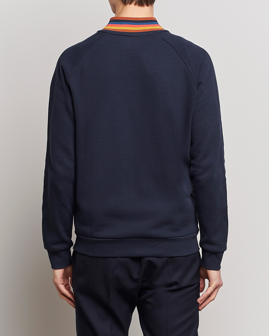 Heren | Paul Smith Bright Stripe Sweat Full Zip Navy | Paul Smith | Bright Stripe Sweat Full Zip Navy