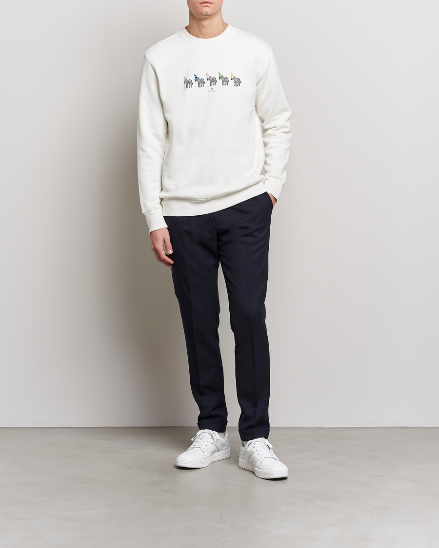 Heren | Truien | PS Paul Smith | Zebra Organic Cotton Sweatshirt Ecru