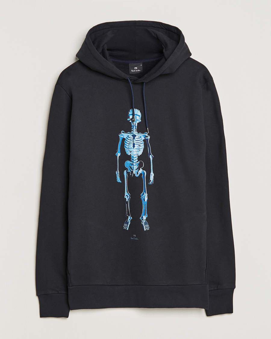 Heren | Truien | PS Paul Smith | Skeleton Organic Cotton Hoodie Black