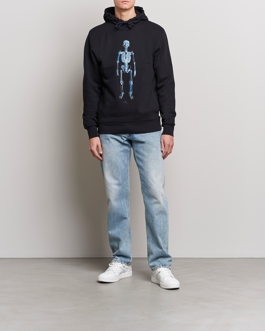 Heren | Truien | PS Paul Smith | Skeleton Organic Cotton Hoodie Black