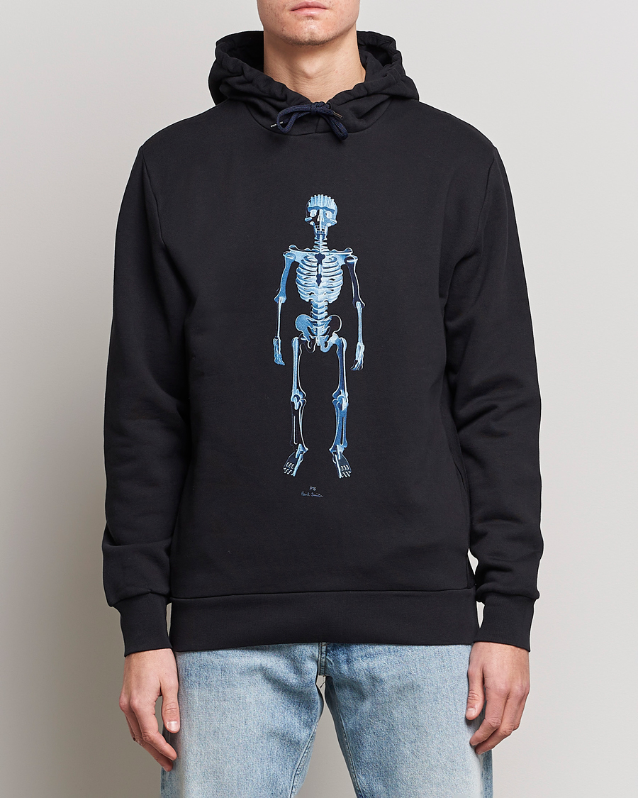 Heren | Truien | PS Paul Smith | Skeleton Organic Cotton Hoodie Black