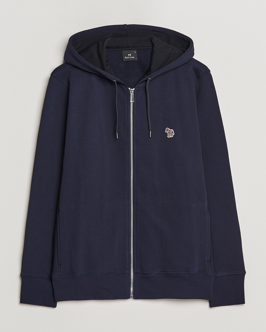 Heren | Truien | PS Paul Smith | Zebra Organic Cotton Full Zip Sweater Navy