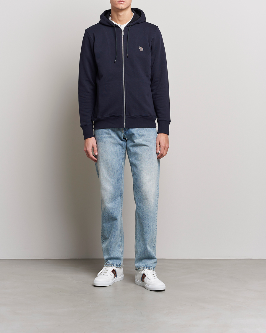 Heren | Truien | PS Paul Smith | Zebra Organic Cotton Full Zip Sweater Navy