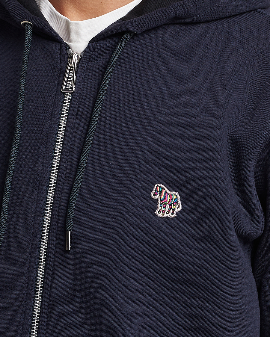 Heren | Truien | PS Paul Smith | Zebra Organic Cotton Full Zip Sweater Navy