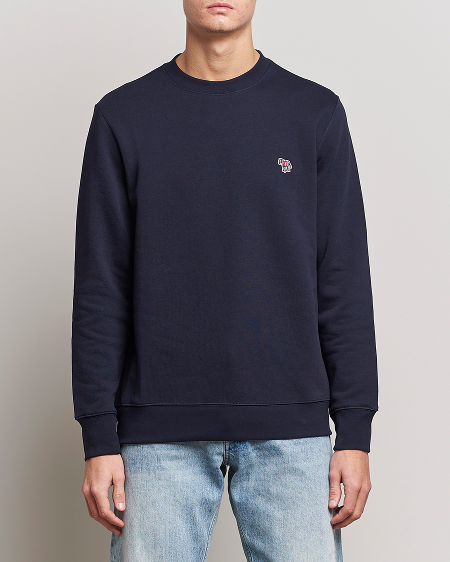 Heren | Best of British | PS Paul Smith | Zebra Organic Cotton Sweatshirt Navy