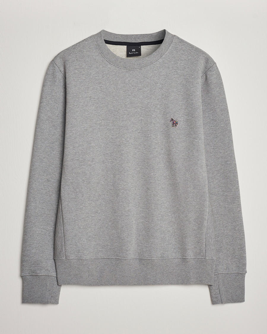 Heren | PS Paul Smith | PS Paul Smith | Organic Cotton Crew Neck Sweatshirt Grey Melange