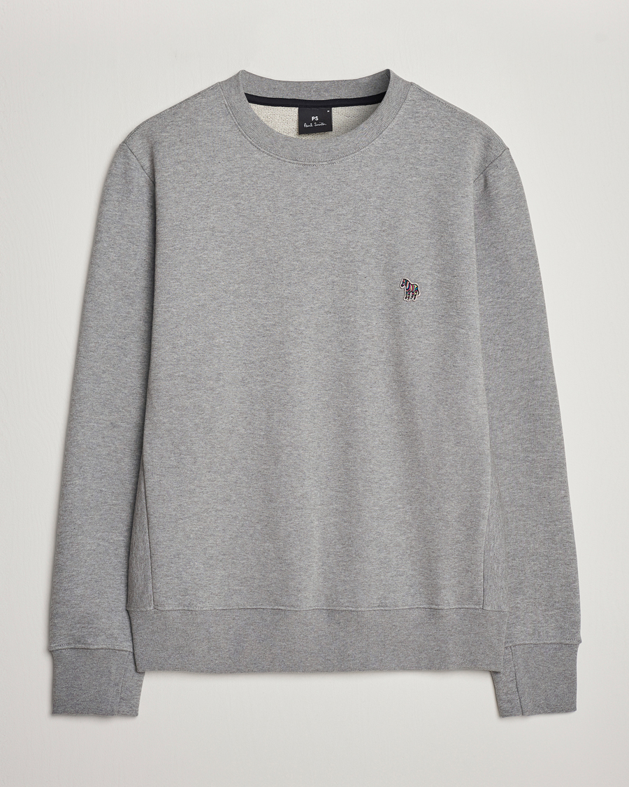 Heren | Truien | PS Paul Smith | Zebra Organic Cotton Sweatshirt Grey Melange