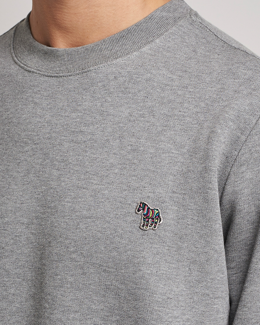 Heren | Truien | PS Paul Smith | Zebra Organic Cotton Sweatshirt Grey Melange
