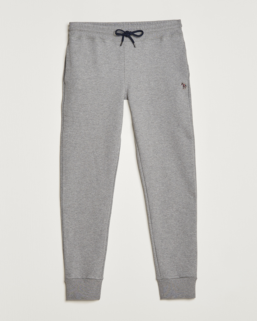 Heren | Broeken | PS Paul Smith | Zebra Organic Cotton Sweatpants Grey Melange