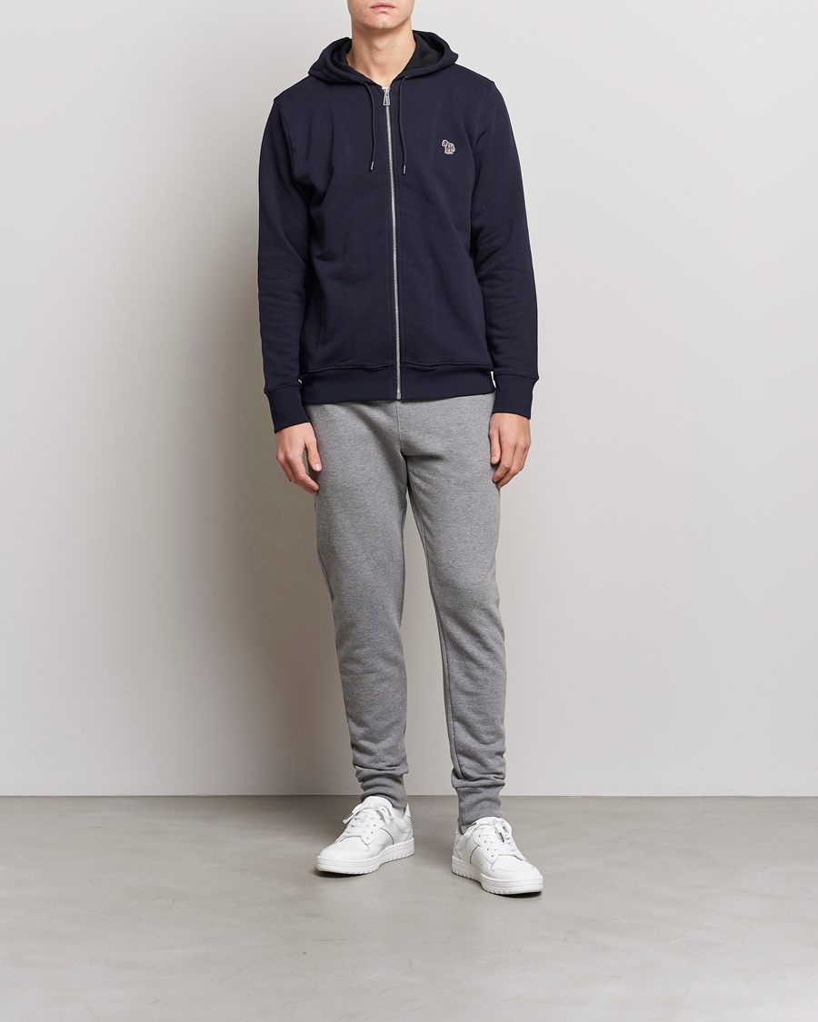 Heren | Broeken | PS Paul Smith | Zebra Organic Cotton Sweatpants Grey Melange