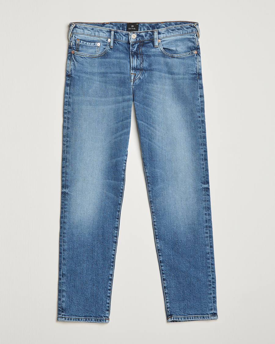 Heren | Jeans | PS Paul Smith | Taped Fit Organic Cotton Jeans Mid Blue