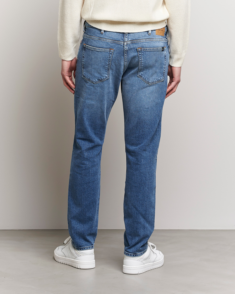 Heren | Jeans | PS Paul Smith | Taped Fit Organic Cotton Jeans Mid Blue