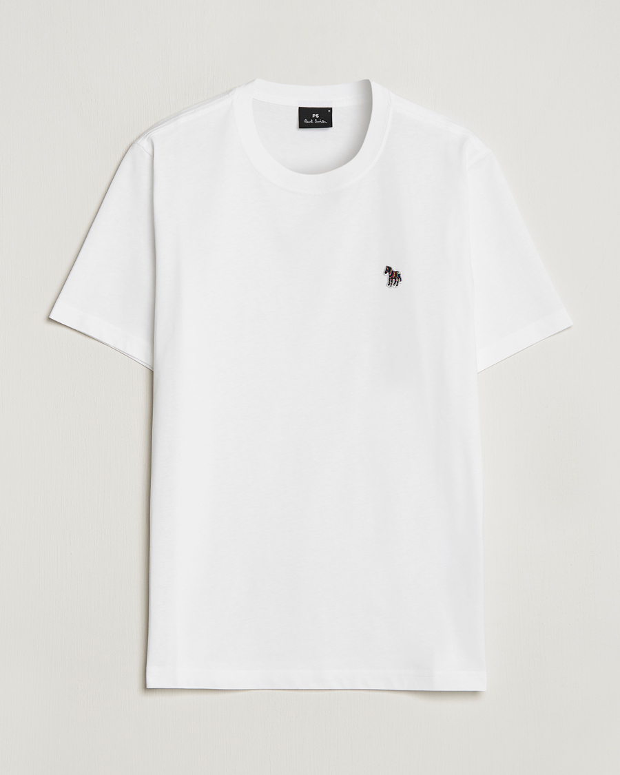 Heren | PS Paul Smith | PS Paul Smith | Classic Organic Cotton Zebra T-Shirt White