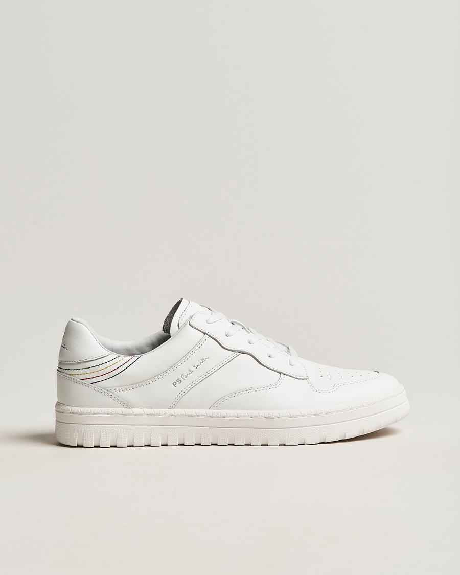 Heren | PS Paul Smith Liston Leather Sneaker White | PS Paul Smith | Liston Leather Sneaker White