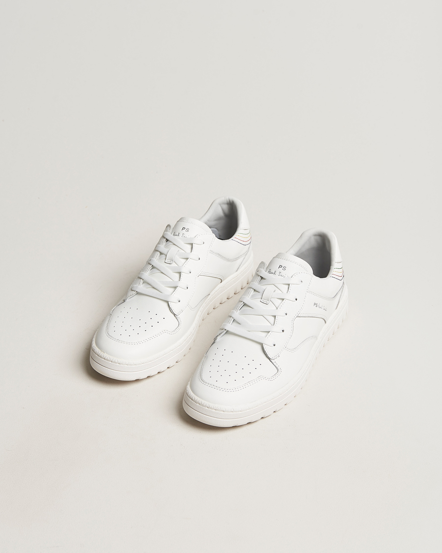 Heren | PS Paul Smith Liston Leather Sneaker White | PS Paul Smith | Liston Leather Sneaker White