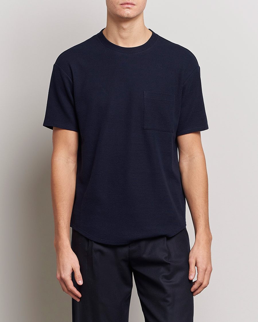 Heren | T-shirts | Giorgio Armani | Cotton/Cashmere T-Shirt Navy