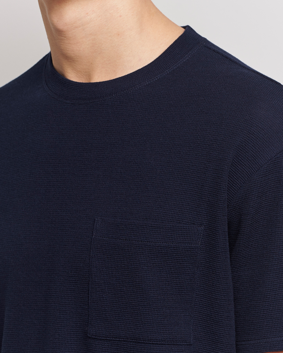 Heren | T-shirts | Giorgio Armani | Cotton/Cashmere T-Shirt Navy
