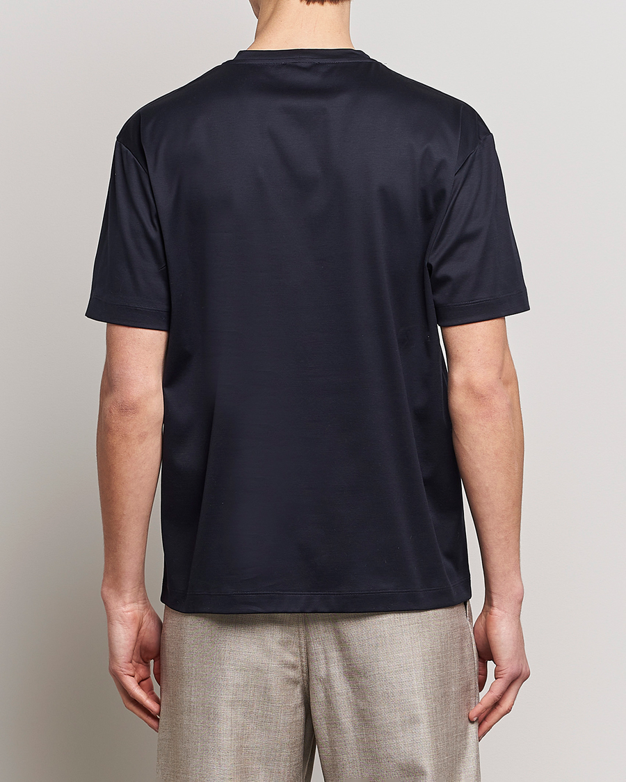 Heren | T-shirts | Giorgio Armani | Abstract Logo T-Shirt Navy