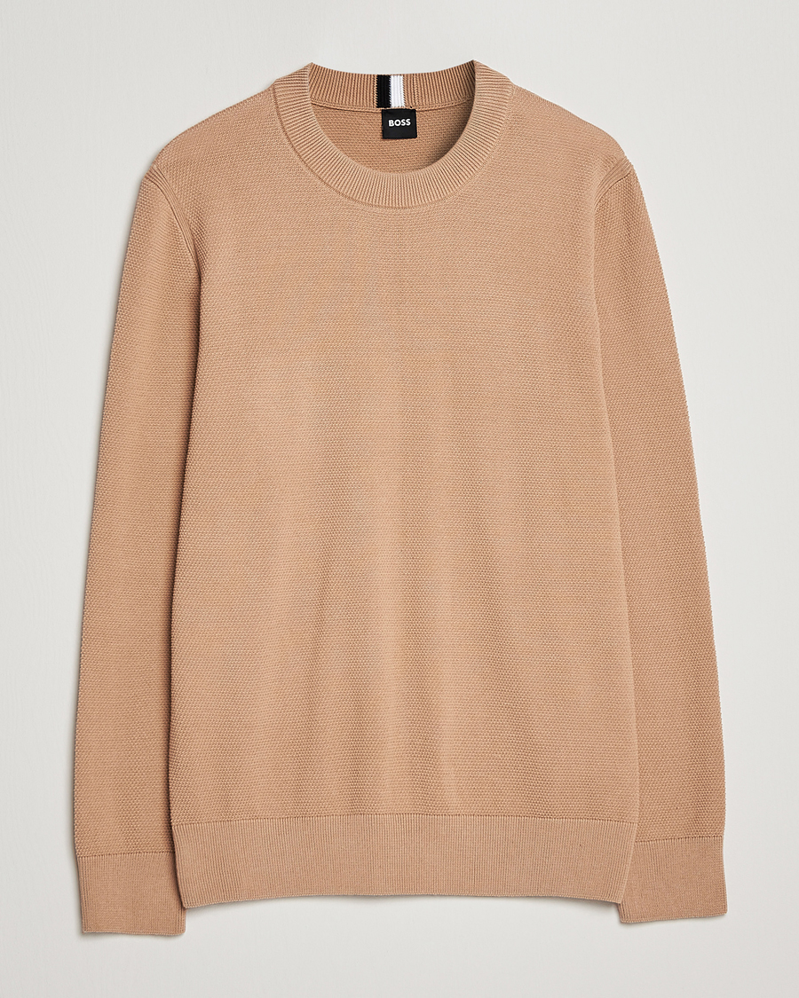 Heren | Truien | BOSS BLACK | Ecaio Knitted Sweater Medium Beige
