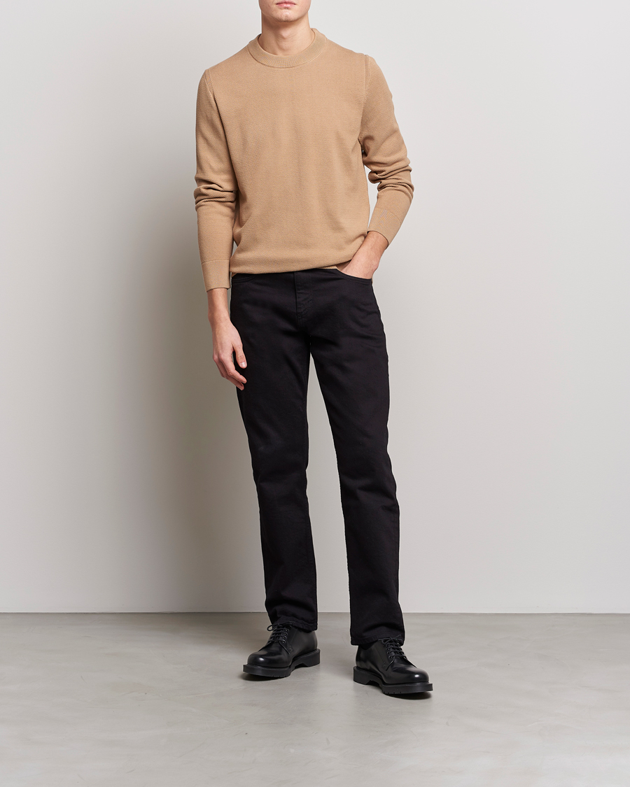 Heren | Truien | BOSS BLACK | Ecaio Knitted Sweater Medium Beige