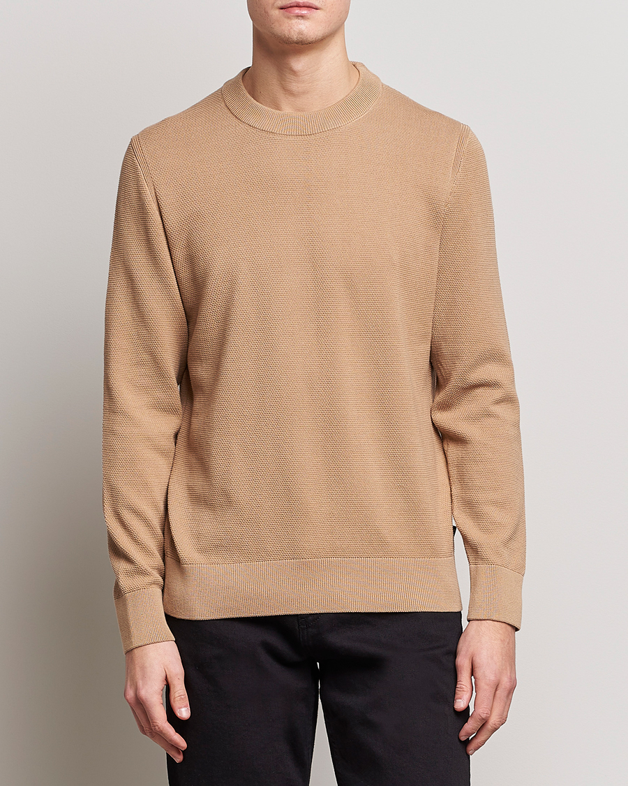 Heren | Truien | BOSS BLACK | Ecaio Knitted Sweater Medium Beige