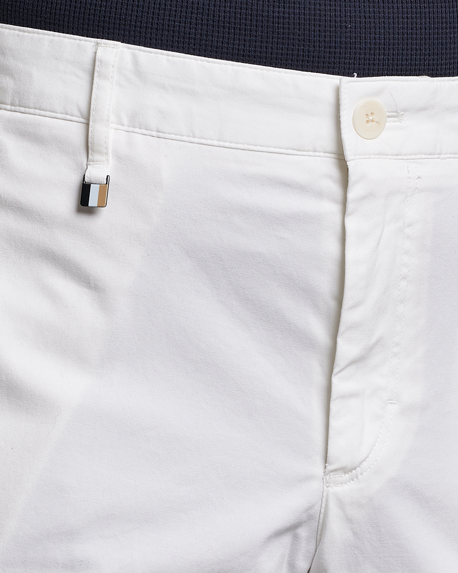 Heren | Broeken | BOSS BLACK | Genius Cotton Trousers White