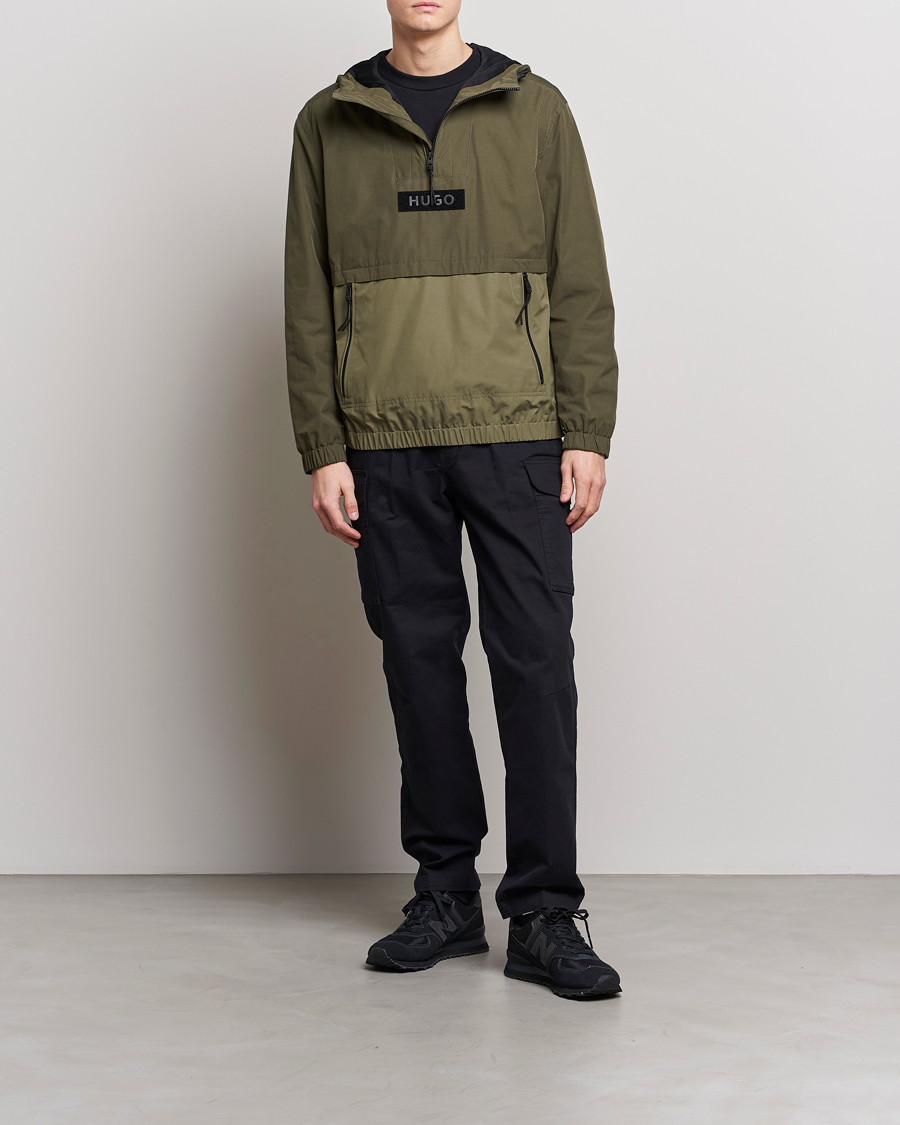 Heren | Jassen | HUGO | Breaker Anorak Open Green
