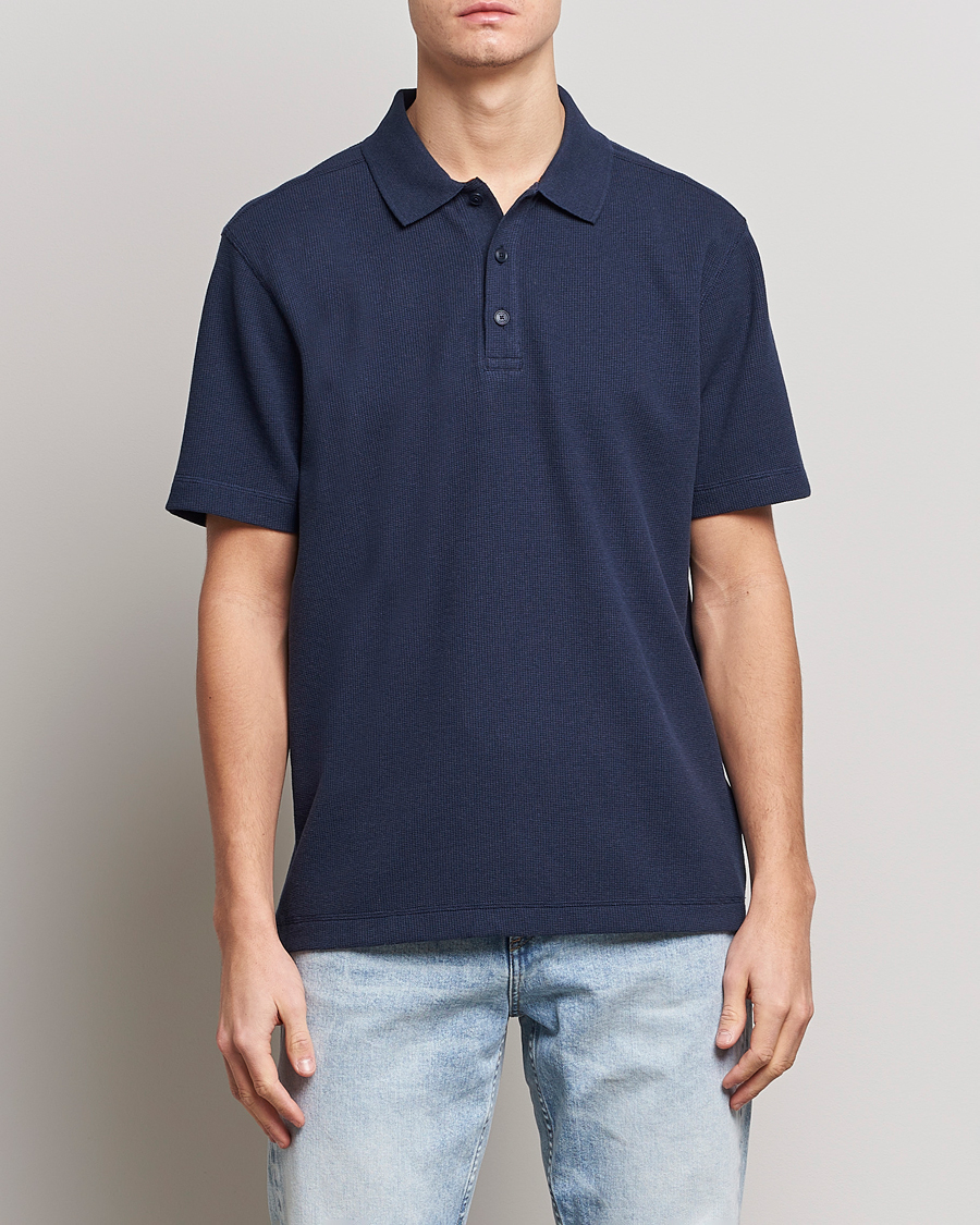 Heren | Polo's | BOSS ORANGE | Petempesto Knitted Polo Dark Blue